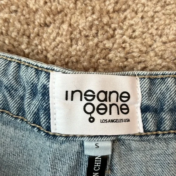 Insane Gene Rhinestone Fringe Cut Off Shorts - Picture 7 of 14